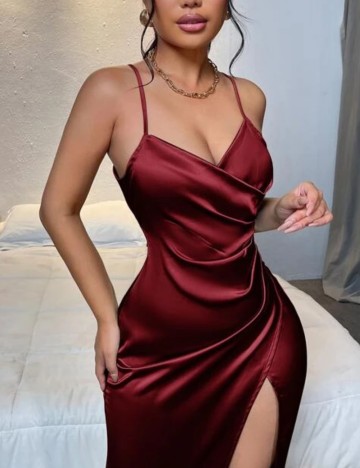 Rochie maxi Shein, vișiniu