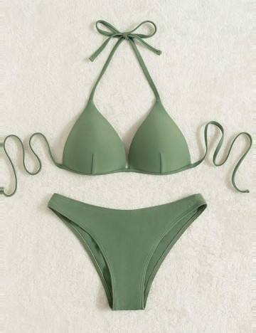 Costum de baie Shein, verde