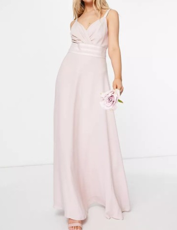 Rochie maxi ASOS, roz pudră