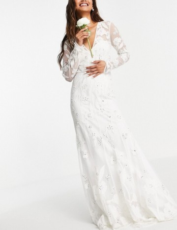 Rochie de ocazie și bridal ASOS, alb