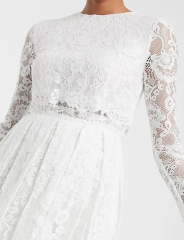 Rochie de ocazie și bridal ASOS, alb
