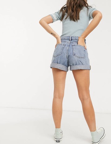 Pantaloni scurți de blugi Monki, albastru