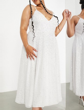 Rochie de ocazie și bridal ASOS, alb