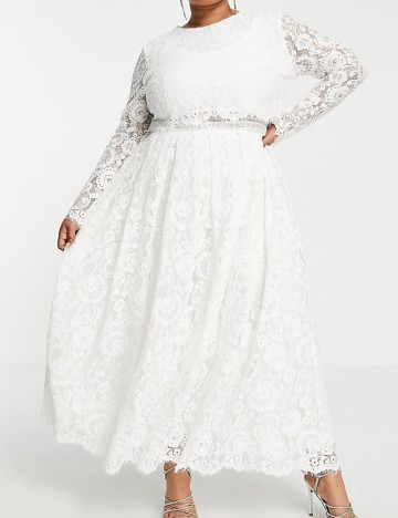 Rochie de ocazie și bridal ASOS, alb