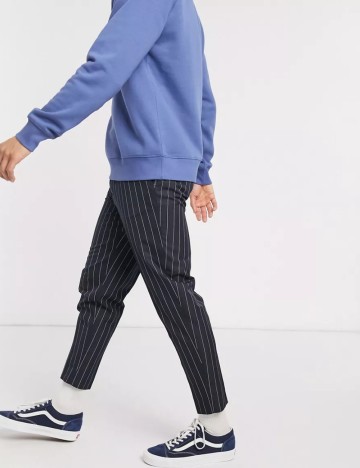 Pantaloni Casual ASOS, bleumarin