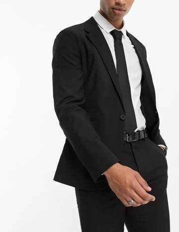 Sacou de costum ASOS, negru