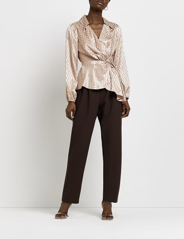 Cămașă River Island, roz auriu