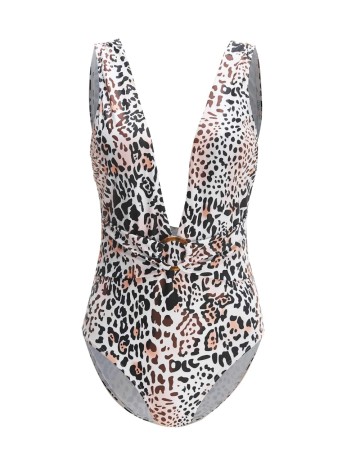 Costum de baie întreg Romwe by Shein, mix culori