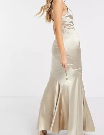 Rochie maxi ASOS, bej