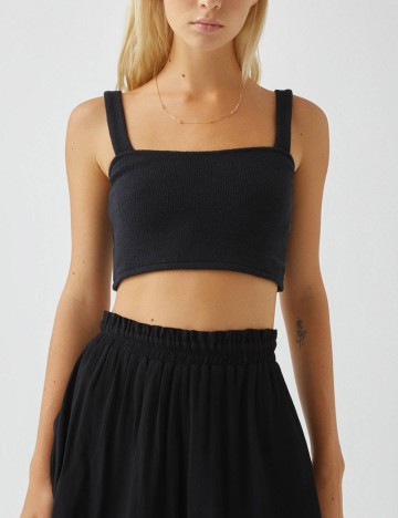 Top Pull&Bear, negru