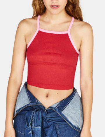 Top Bershka, roșu