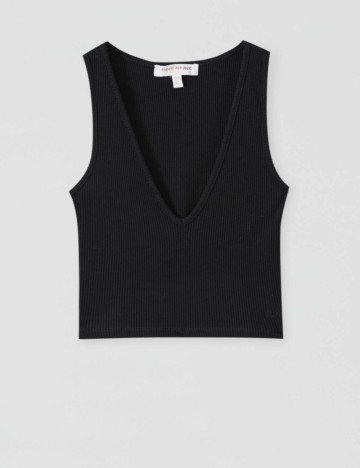 Top Pull&Bear, negru