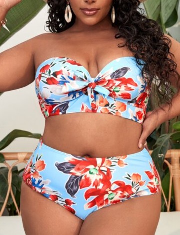 Costum de baie Shein Curve+, mix culori