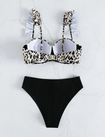 Costum de baie Shein, mix culori
