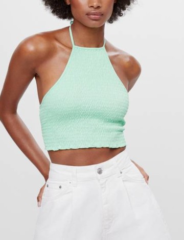 Top Bershka, verde