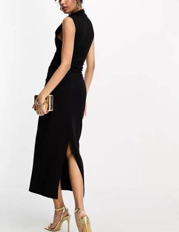Rochie midi ASOS, negru