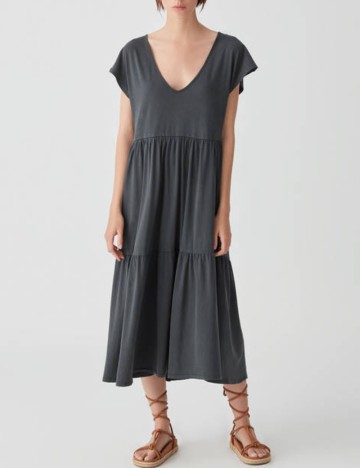 Rochie midi Pull&Bear, gri