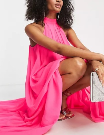 Rochie maxi ASOS, roz