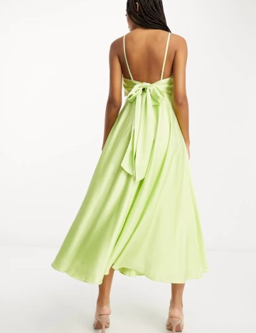 Rochie midi ASOS, verde