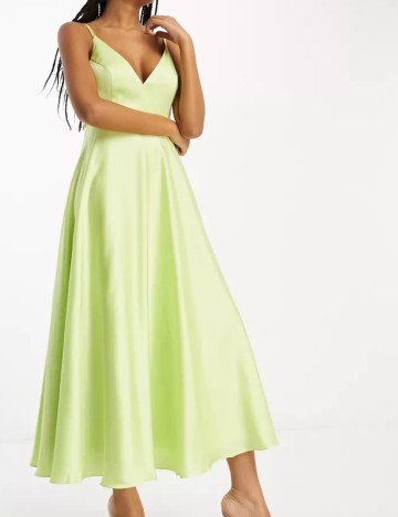 Rochie midi ASOS, verde
